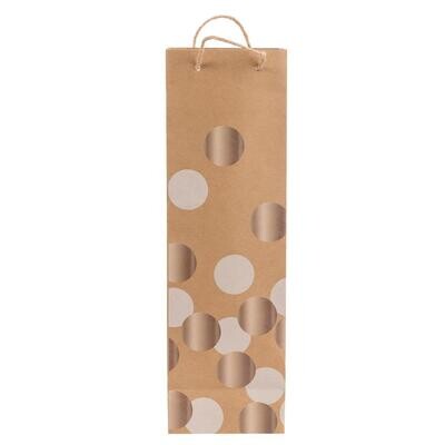 Bottle Gift Bag Iridescent Dots