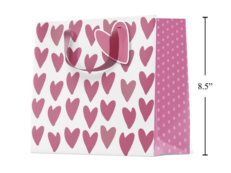 Medium Gift Bag Matte Hearts