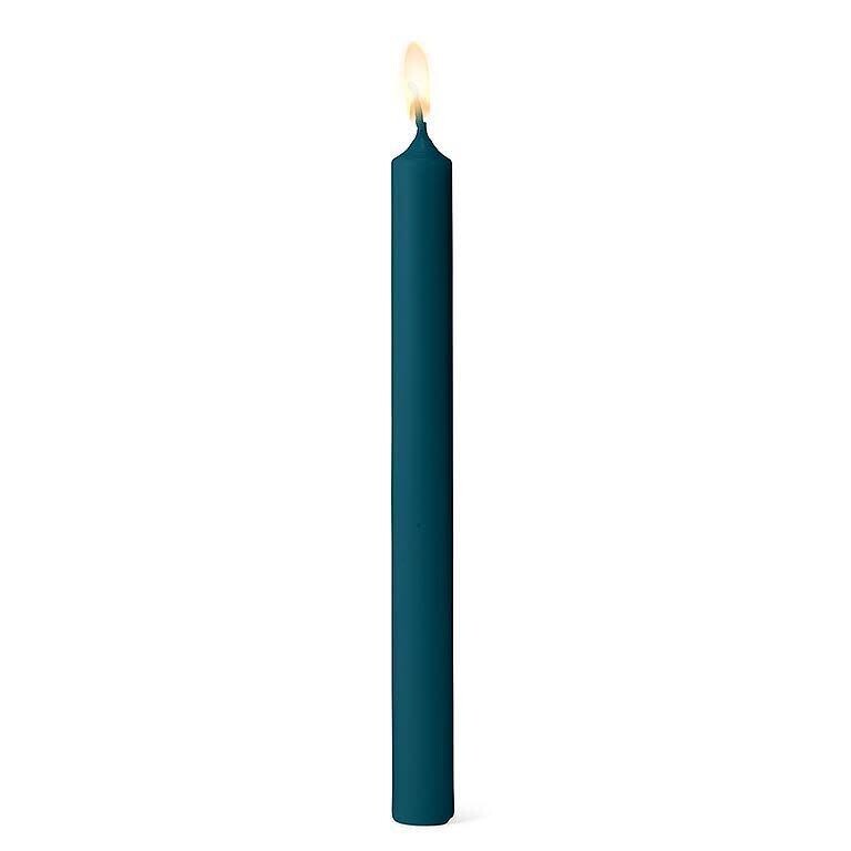 Straight Taper Candle Grey 10&quot; Set of 4