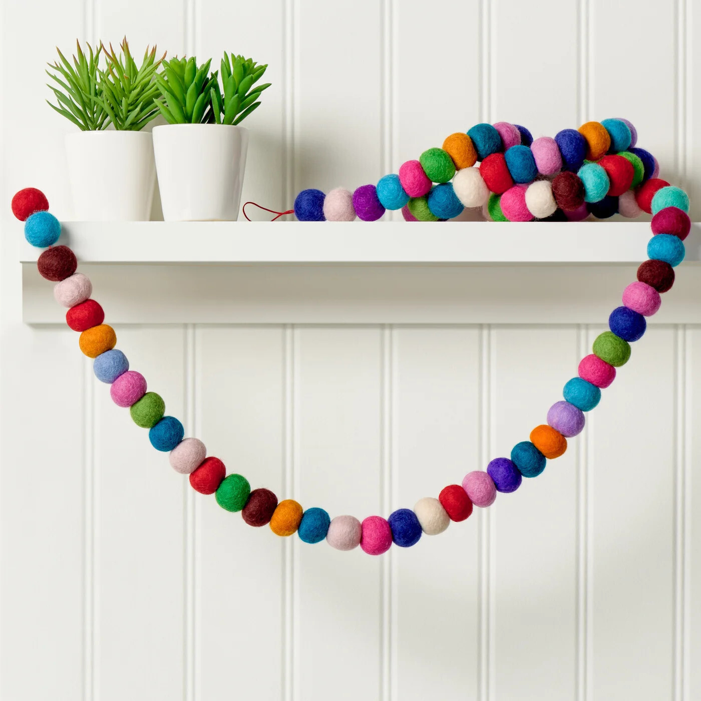 Modwool Felt Ball 75L&quot; Garland Multicolour