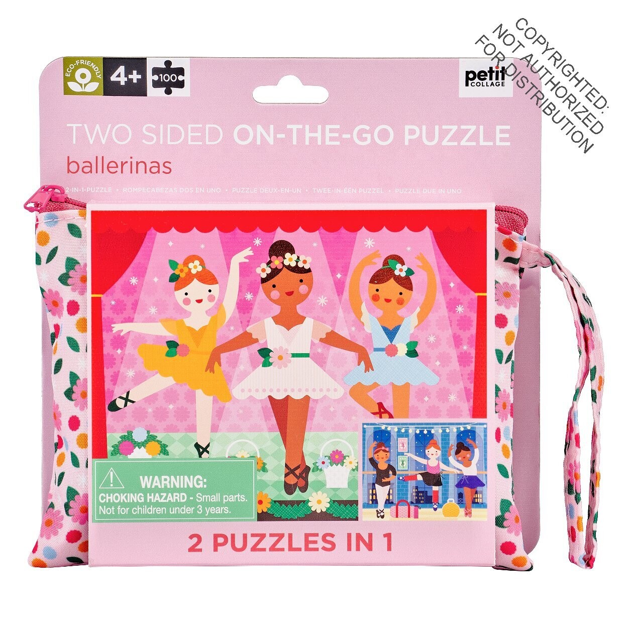 Two-Sided On-the-Go Travel Puzzle Ballerina