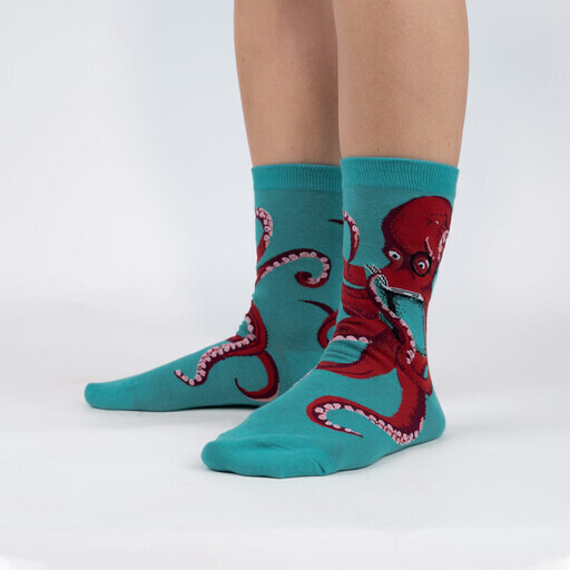 Men's Crew Socks The Octive Reader Blue