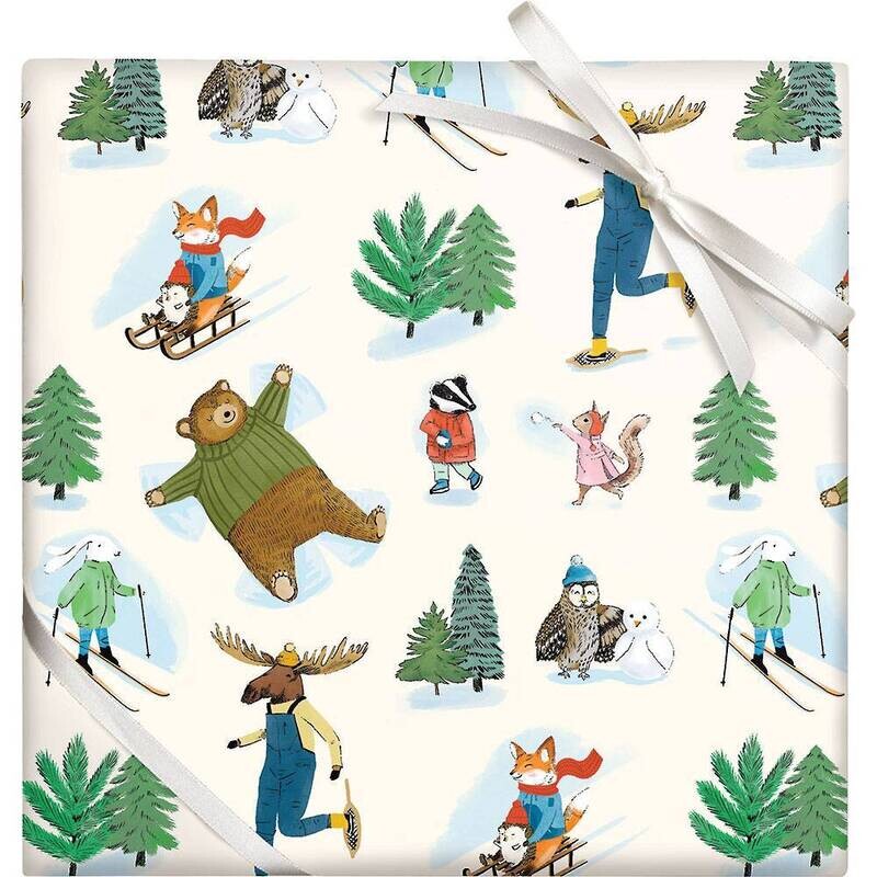 Stone Wrapping Paper Snow Critters