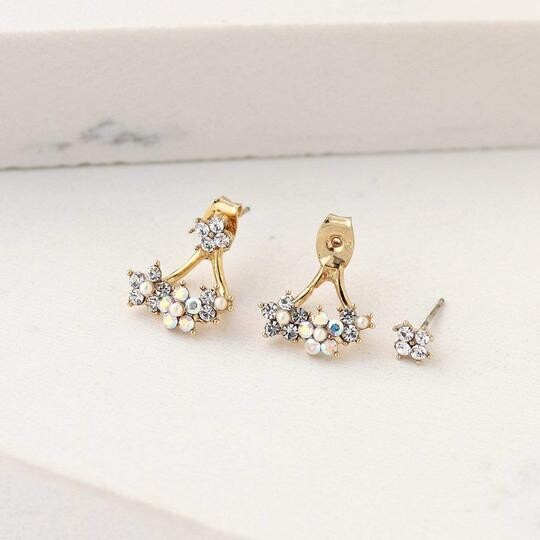 Petal Pusher Ear Jacket Clear