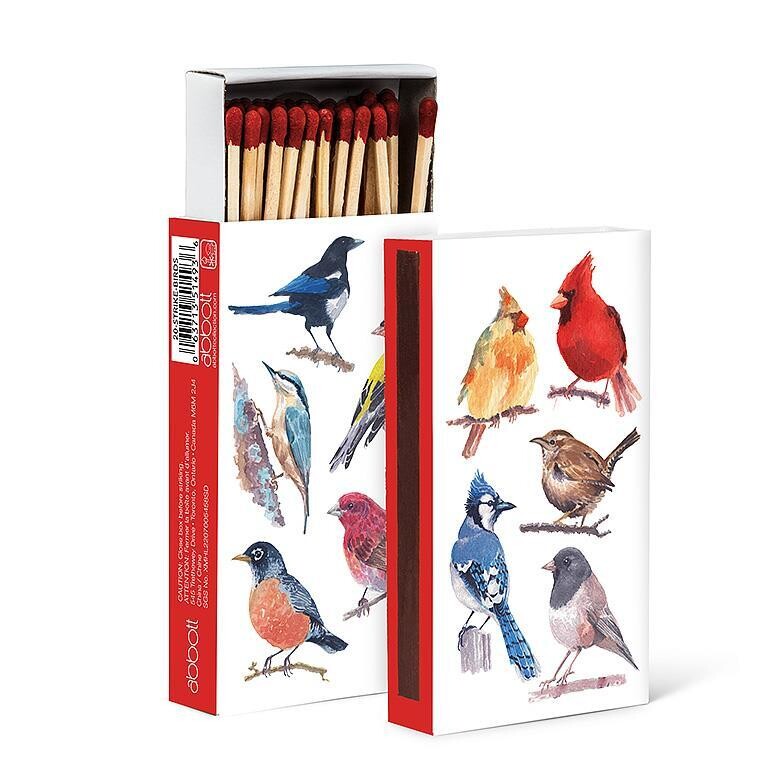 Matches Set of 45 Sticks North American Birds