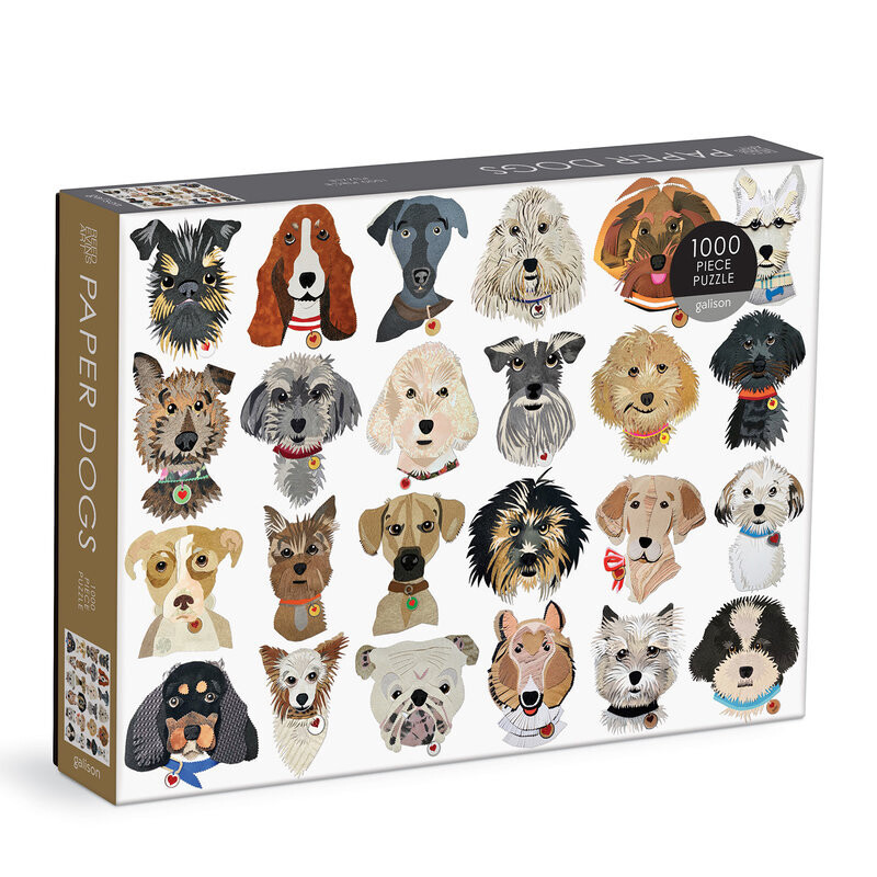 1000 Piece Puzzle Paper Dogs