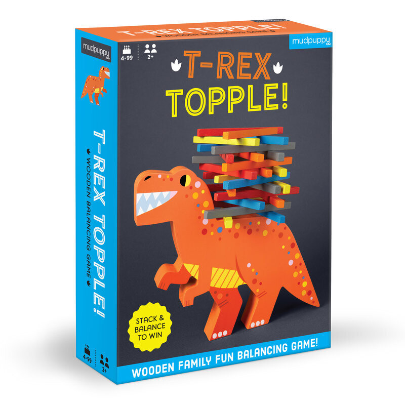 Wooden Balancing Game T-Rex Topple