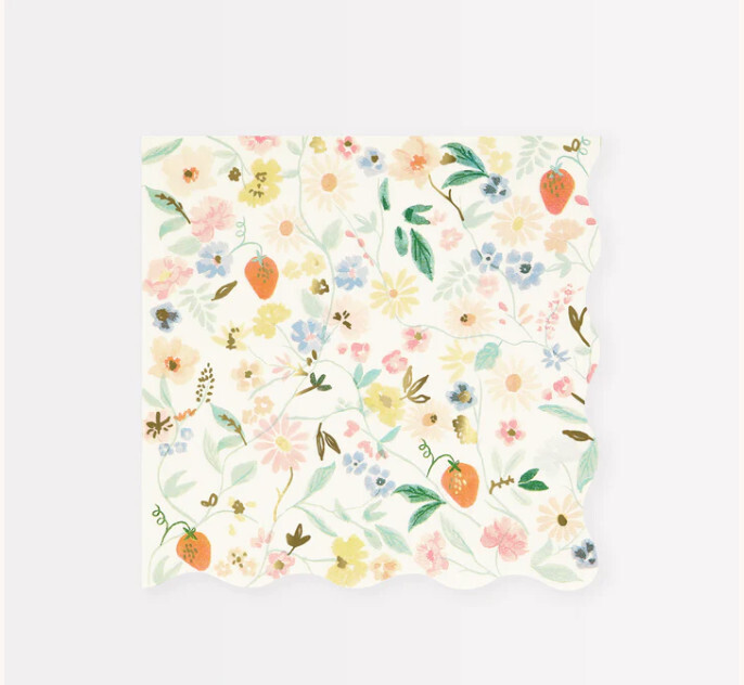 Napkins Elegant Floral Large