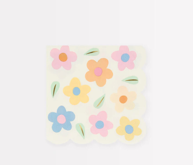 Napkins Happy Flowers Small