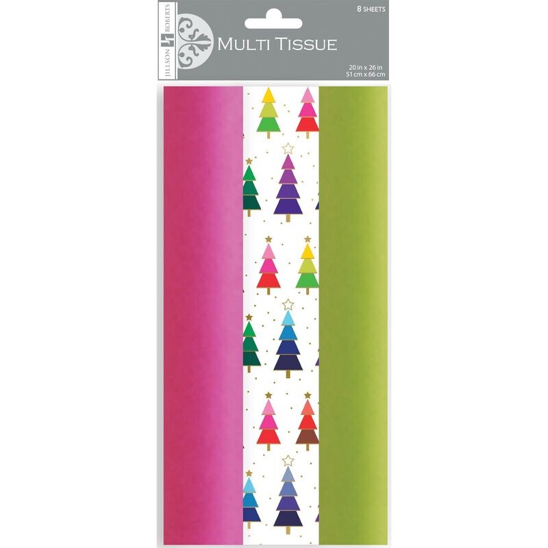 Tissue Multi Pack Rainbow Trees
