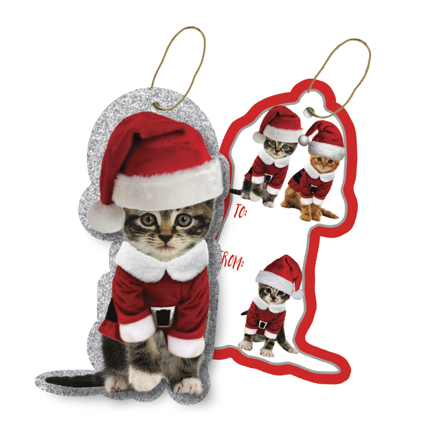 Gift Tags With Tie String 4pcs Kitty