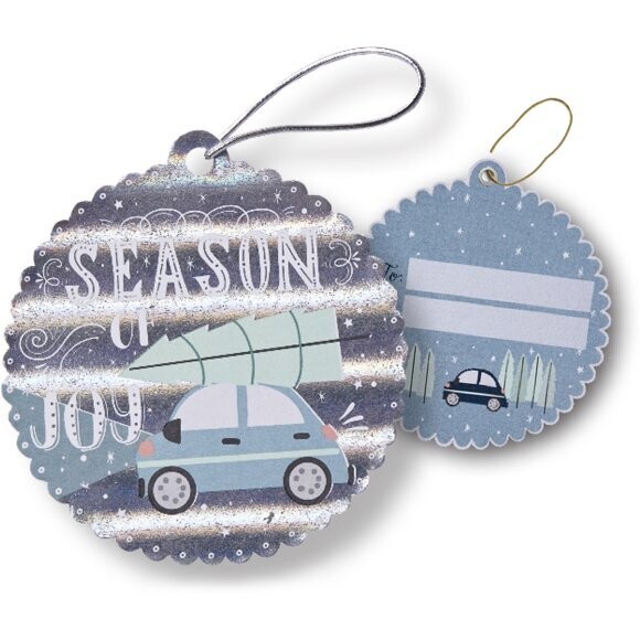 Gift Tags With Tie String 4pcs Season of Joy