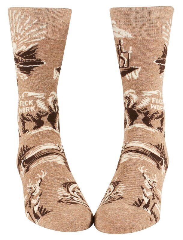 Men's Crew Socks Fuck Work