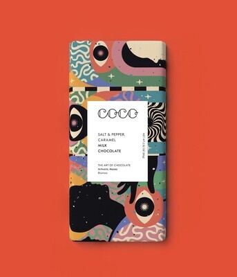 Salt, Pepper &amp; Caramel Milk Chocolate Bar