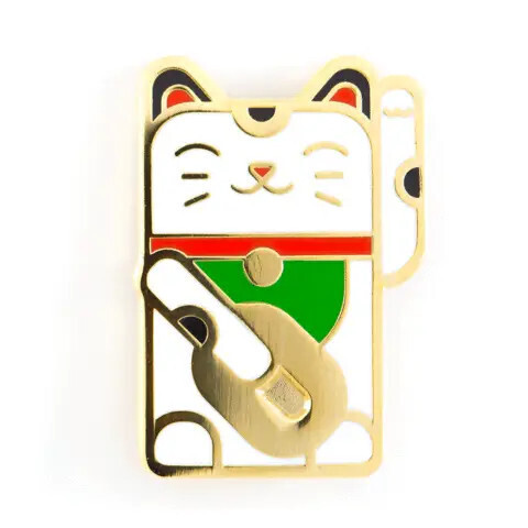 Enamel Pin Lucky Cat