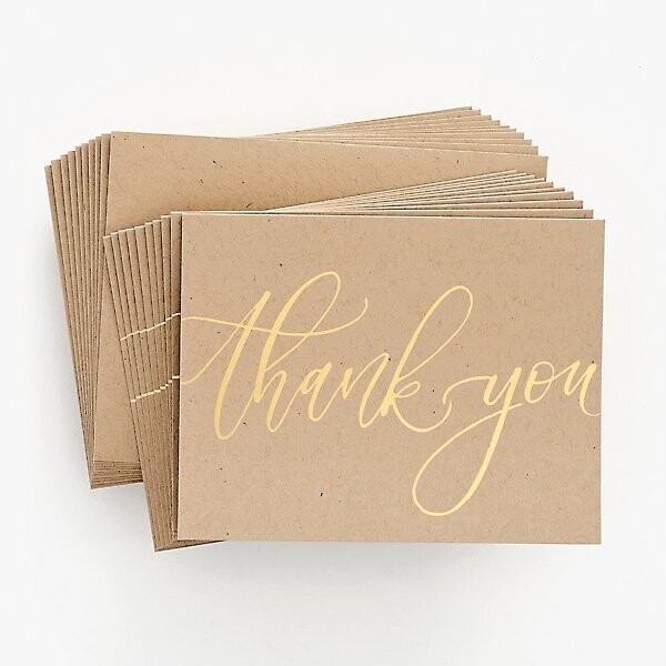 Boxed Set Script on Kraft Thank You