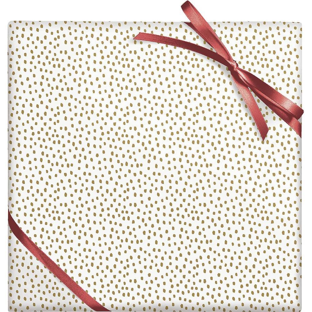 Stone Wrapping Paper Gold Foil Flurry