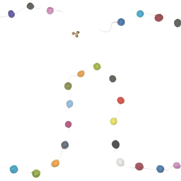 Pom Pom Garland Multicolour Small