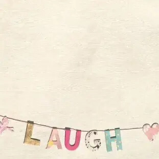Paper Garland Live, Laugh, Love