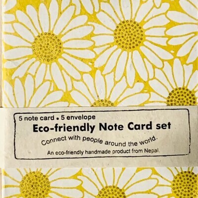 A2 Stationery Set Daisy Yellow Set of 5
