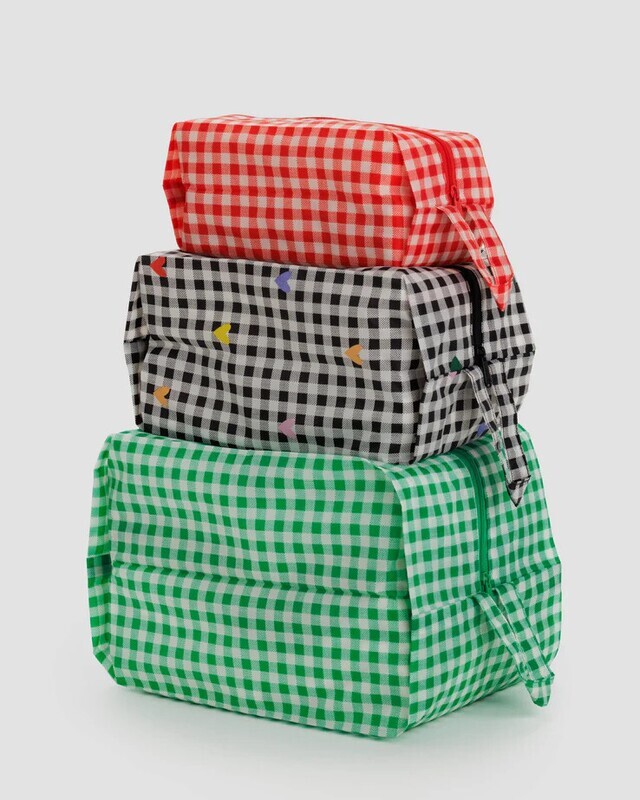 3D Zip Set Gingham