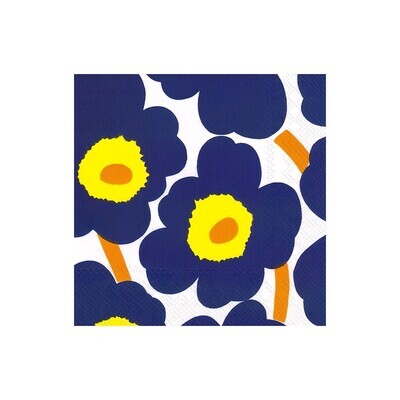 Paper Lunch Napkin Unikko Dark Blue