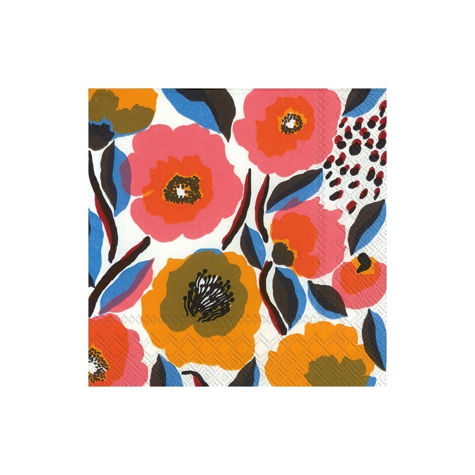 Paper Lunch Napkin Rosarium White Rose