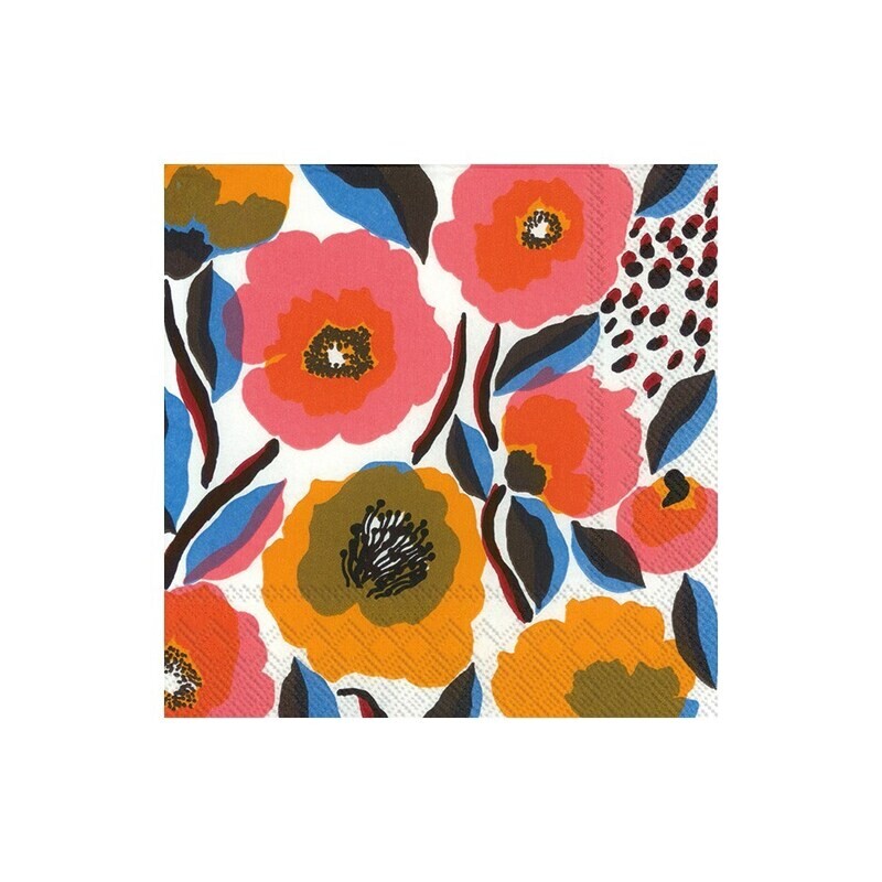 Paper Lunch Napkin Rosarium White Rose