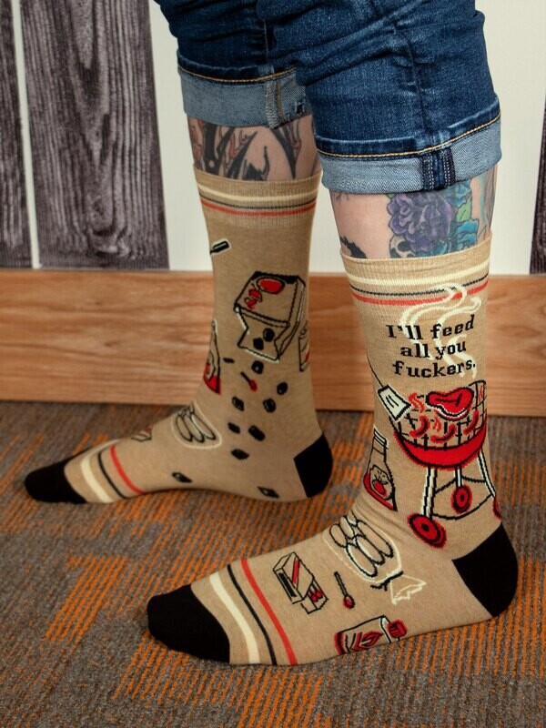 Men's Crew Socks I'll Feed All You Fuckers