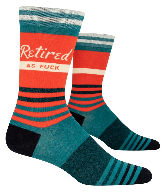 Men's Crew Socks Retired As Fuck