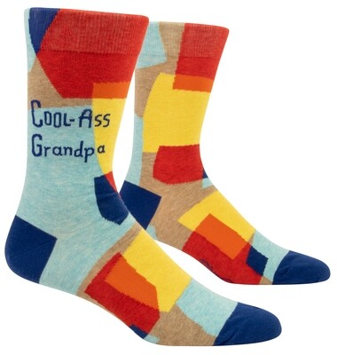 Men's Crew Socks Cool Ass Grandpa
