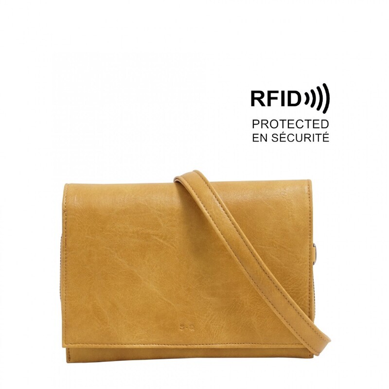 Nita Crossbody Wallet Honey Mustard
