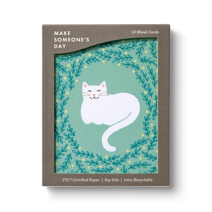 Boxed Cards Cuddly Cat