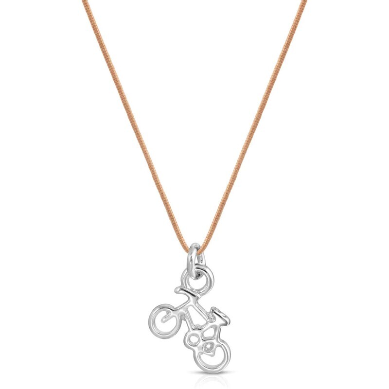 New Moon Silver Charm Necklace Enjoy The Ride