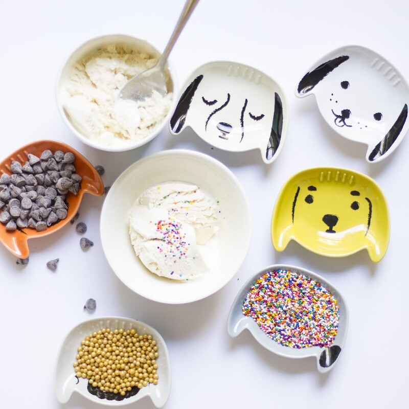 Pinch Bowl Set of 6 Puppy Love