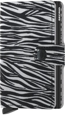 Miniwallet Zebra Light Grey