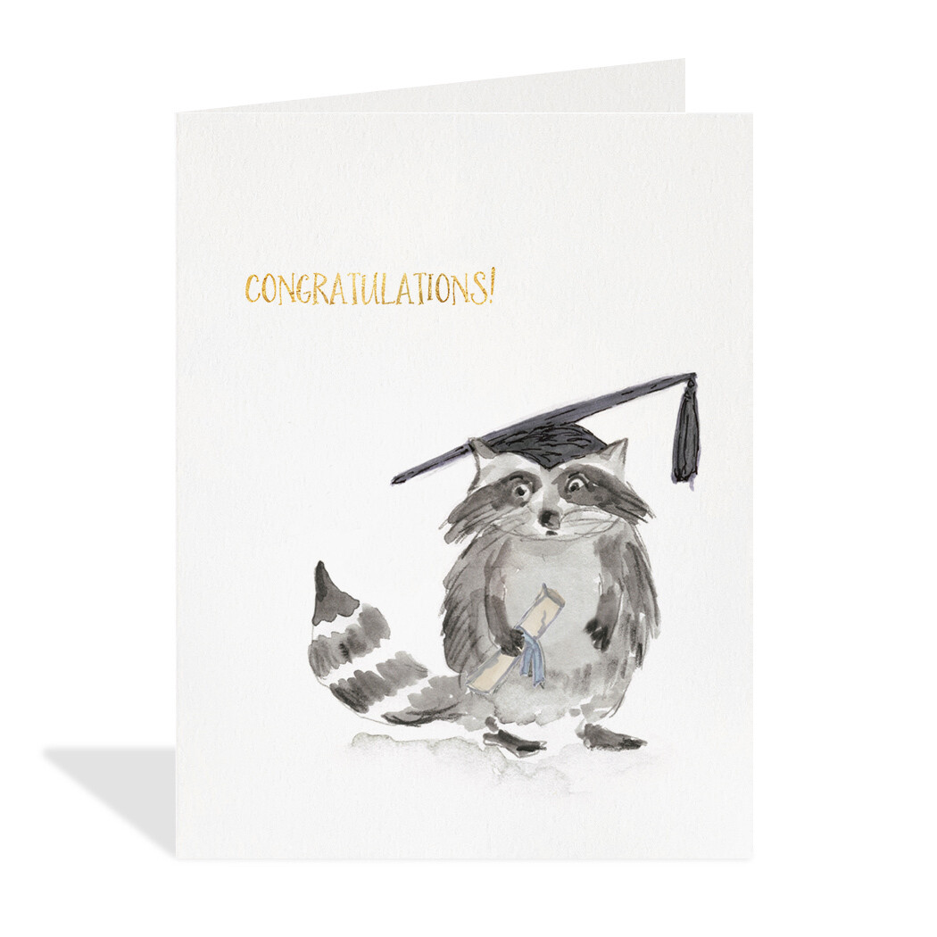 Congratulations Graduation Raccoon