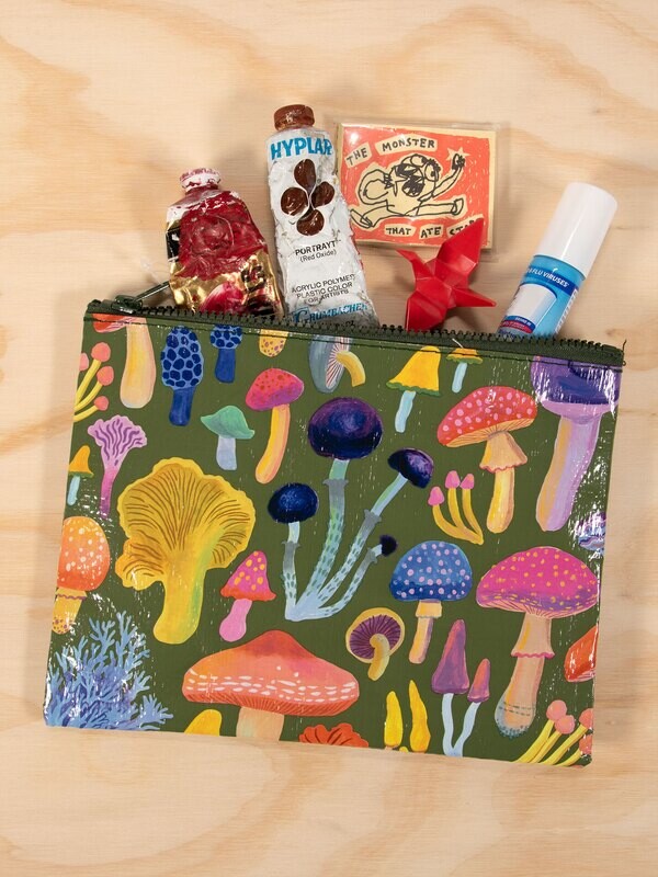 Zipper Pouch Mushrooms