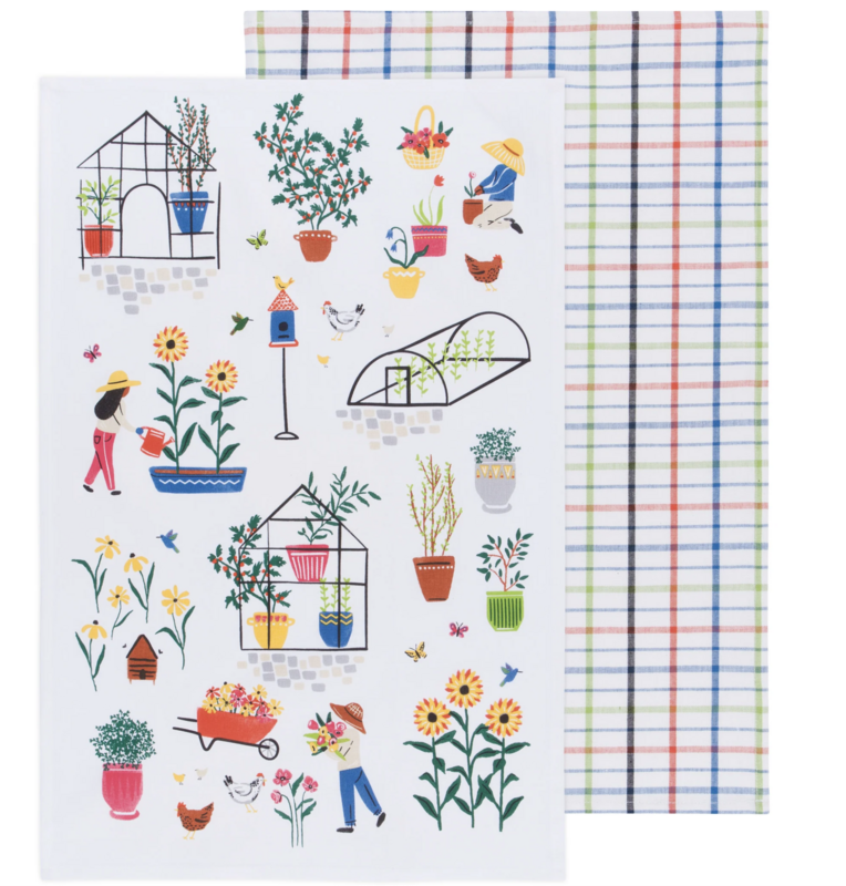 Dishtowel Set Green Thumb