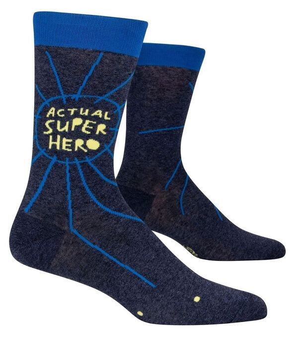 Men&#39;s Crew Socks Actual Super Hero