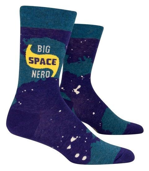 Men&#39;s Crew Socks Big Space Nerd