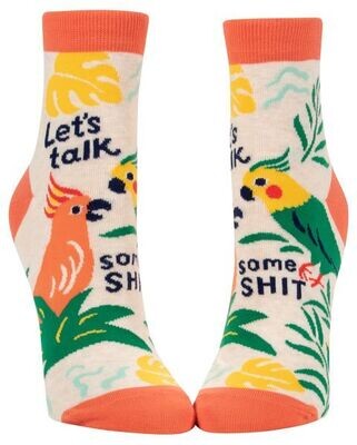 Women's Ankle Socks Let's Talk Some Shit