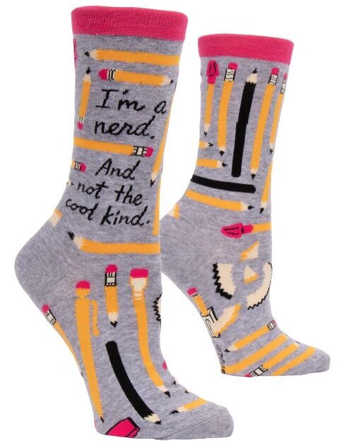 Women's Crew Socks I'm A Nerd, Not The Cool Kind