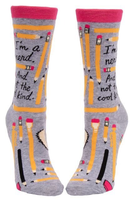 Women's Crew Socks I'm A Nerd, Not The Cool Kind