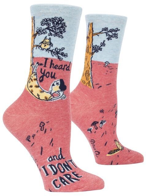 Women&#39;s Crew Socks I Heard You And I Don&#39;t Care