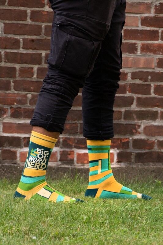 Men's Crew Socks Big Ol' Word Nerd