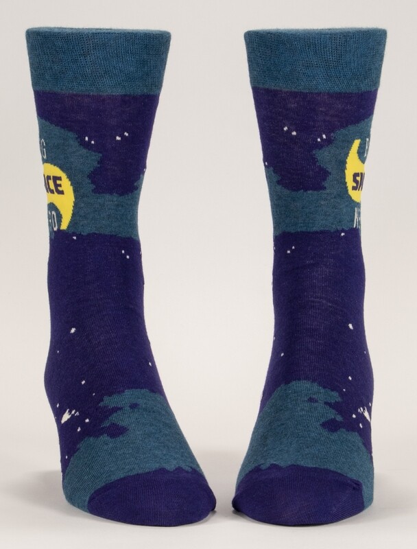 Men's Crew Socks Big Space Nerd