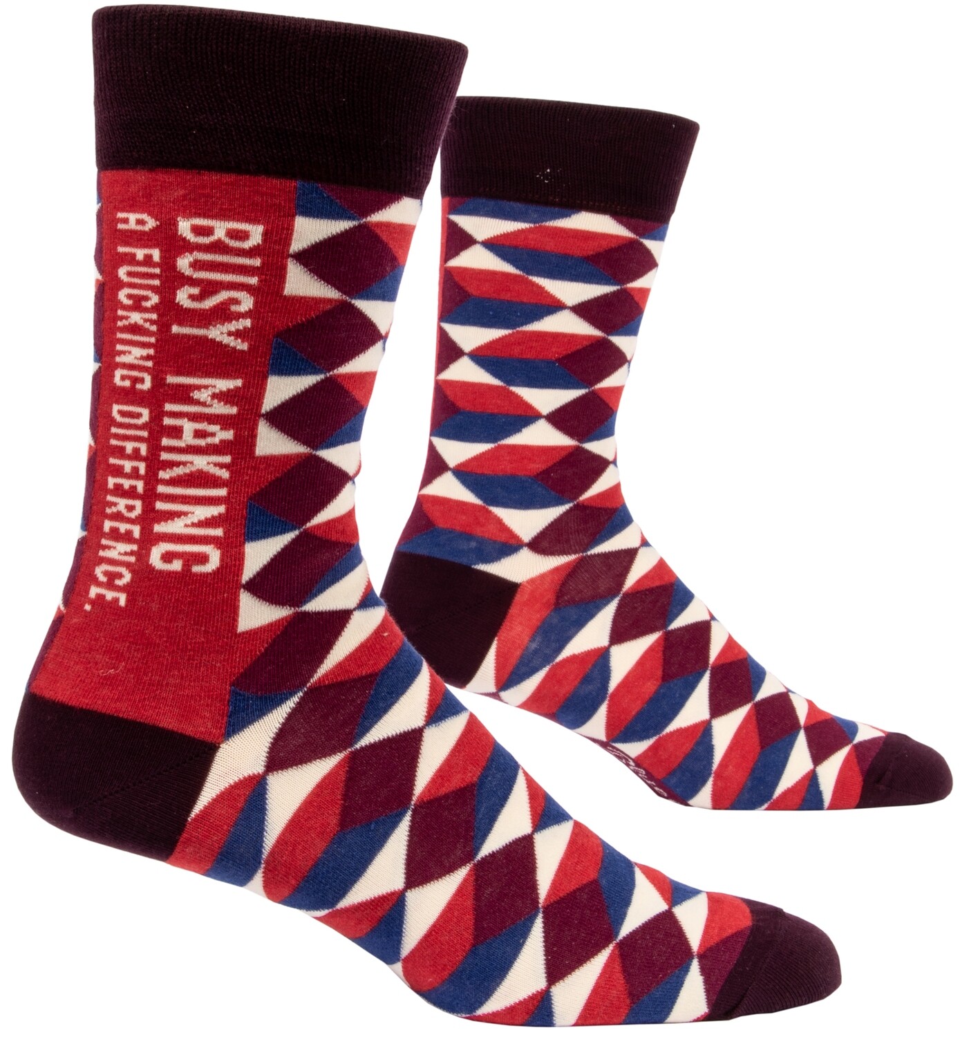 Men&#39;s Crew Socks Busy Making A Fucking Difference