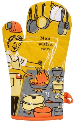 Oven Mitt Man With A Pan