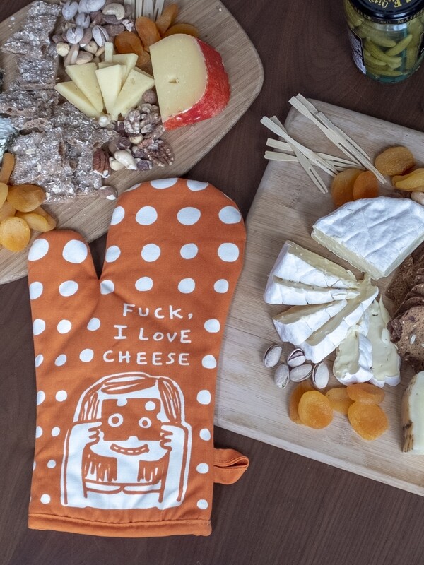 Oven Mitt Fuck I Love Cheese